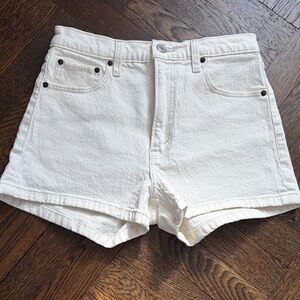 Abercrombie & Fitch Off-White Jean Shorts